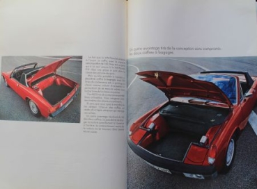 Porsche 914 Modelprogram 1969 "Vous presentent une voiture de sport" Carbrochure (8609)